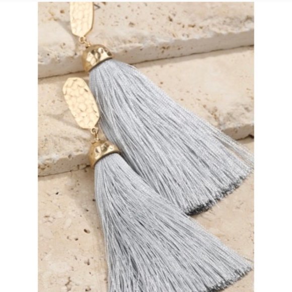 Kala Vella Jewelry - MUST GO, SALE ENDS 12/28 Hammered Tassel Earrings